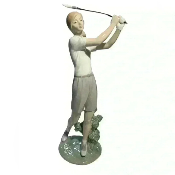 Vintage Lladró A Perfect Drive #6550‎ Figurine Retired Golf Sculpture in Box